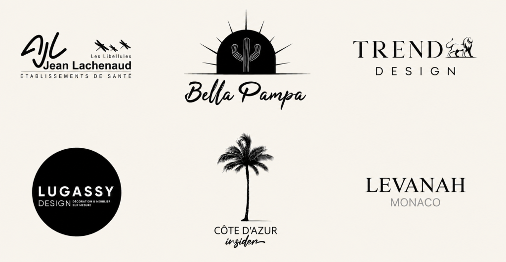 Liste des logos de certains des partenaires qui ont travaillé avec Adrien Meca